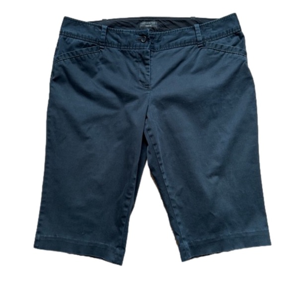 The Limited Drew Fit Bermuda Shorts Preppy Summer Navy Blue - Size 14 - Picture 1 of 10